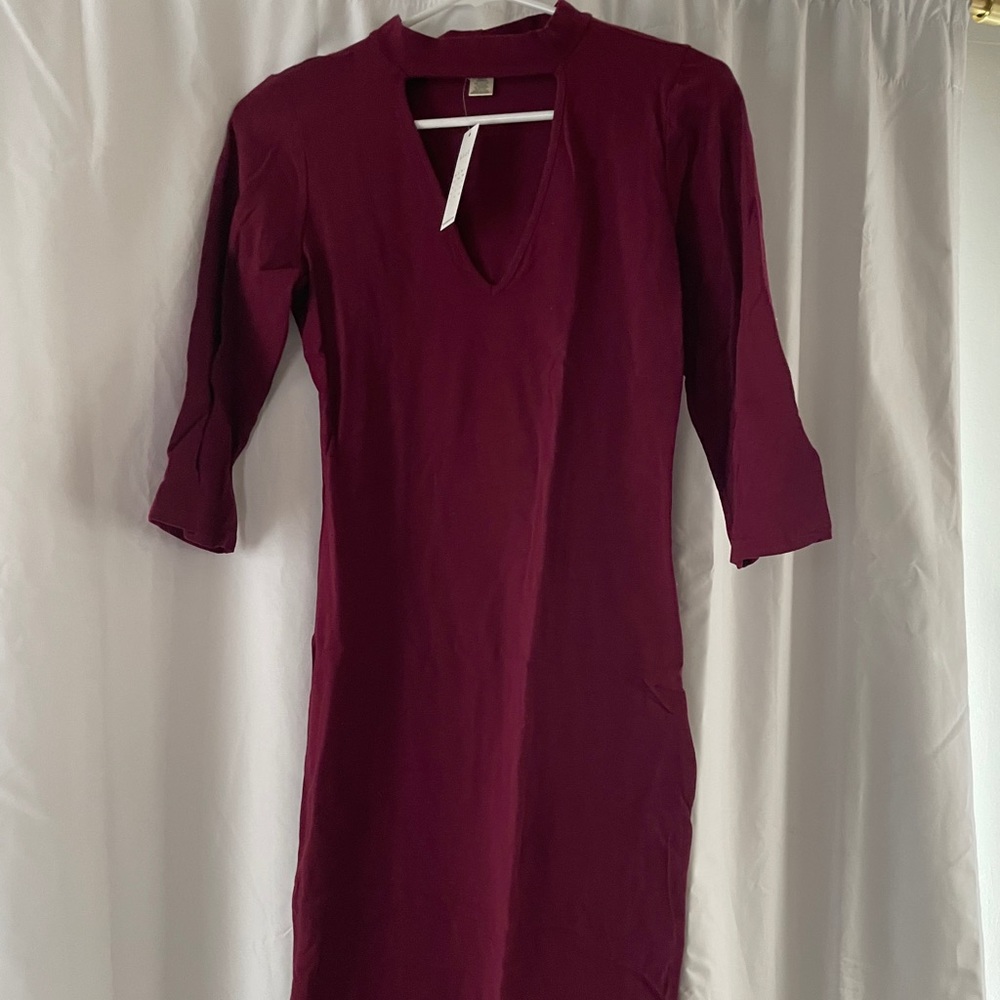 Keyhole Cut Out Bodycon Dress